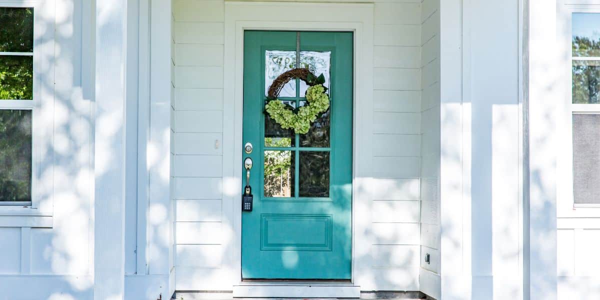 painted front door